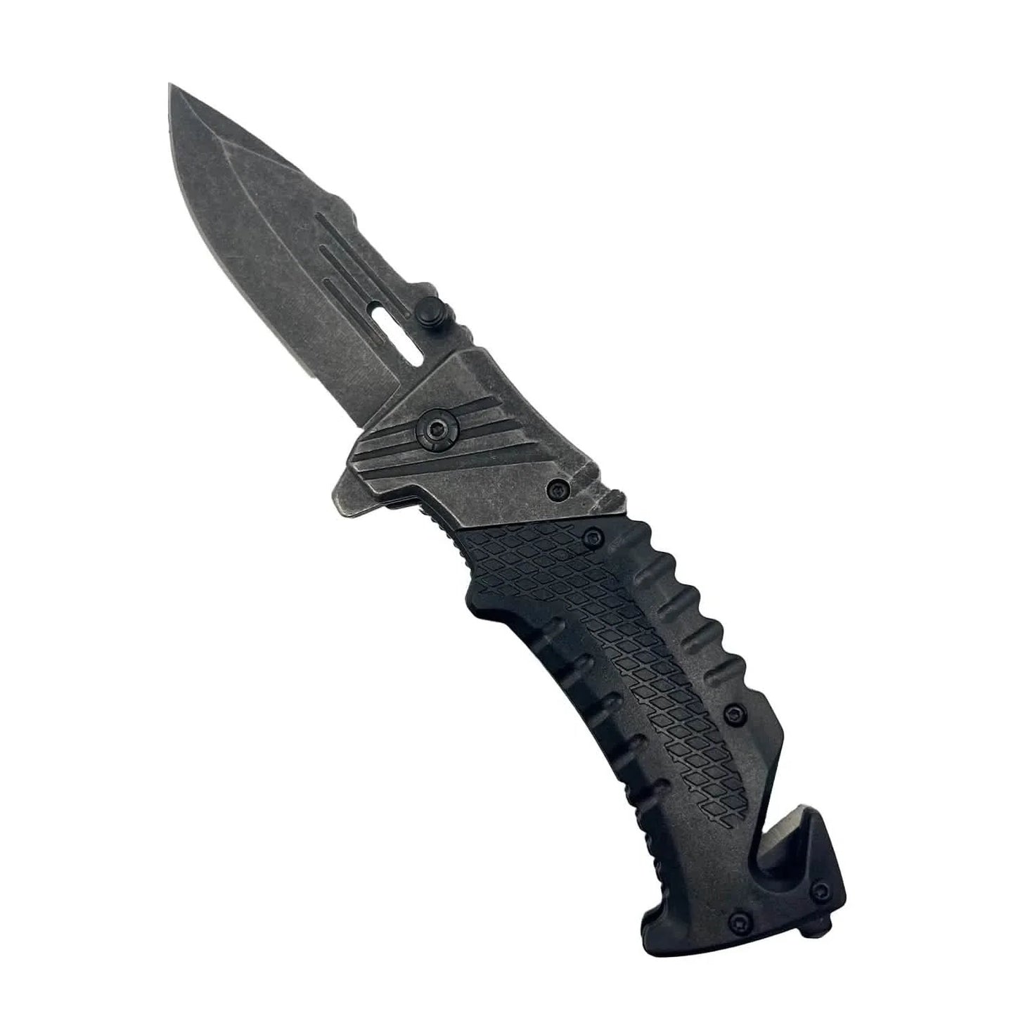 2-Pack: 7.10" Stonewashed Spring Assisted Knife DailySale