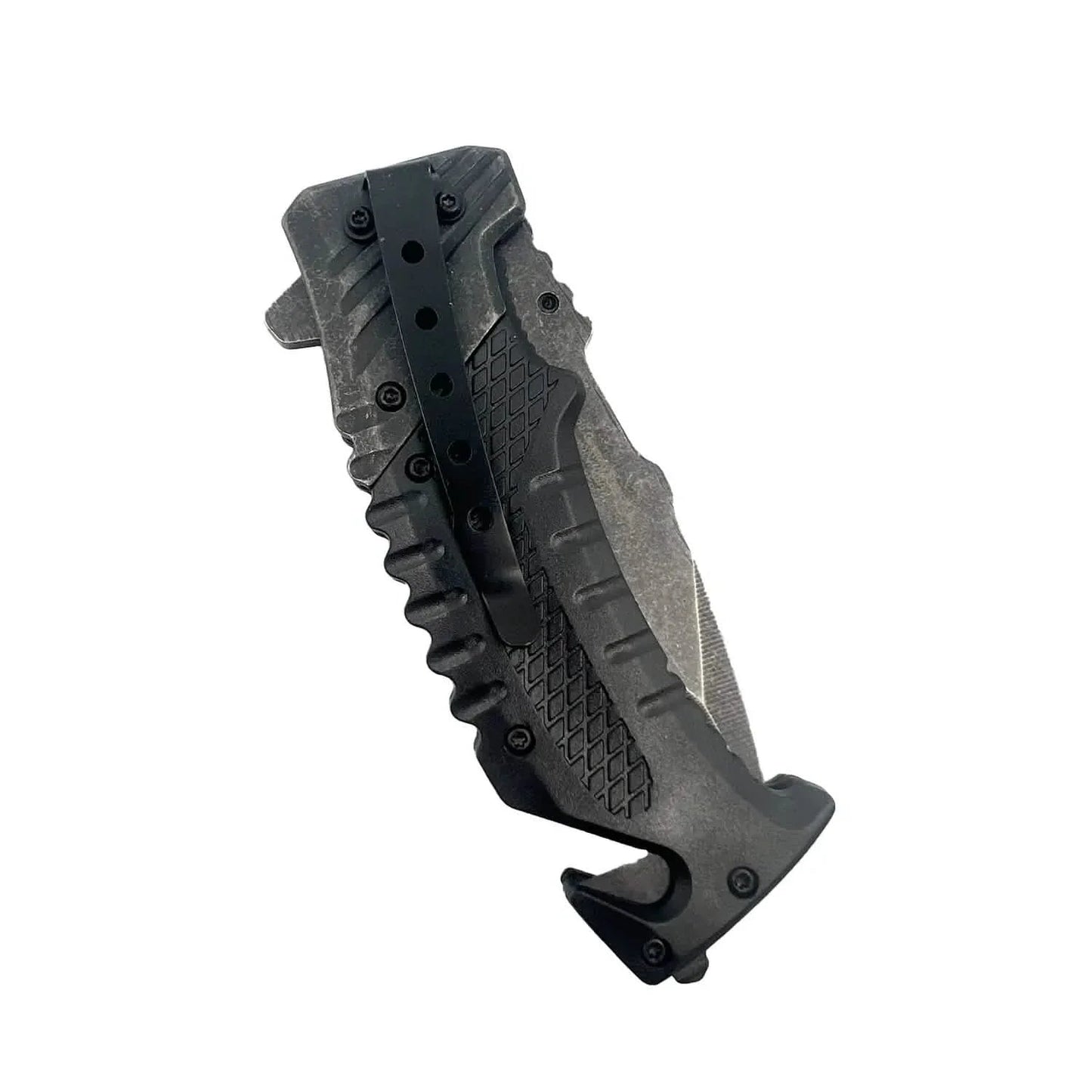2-Pack: 7.10" Stonewashed Spring Assisted Knife DailySale