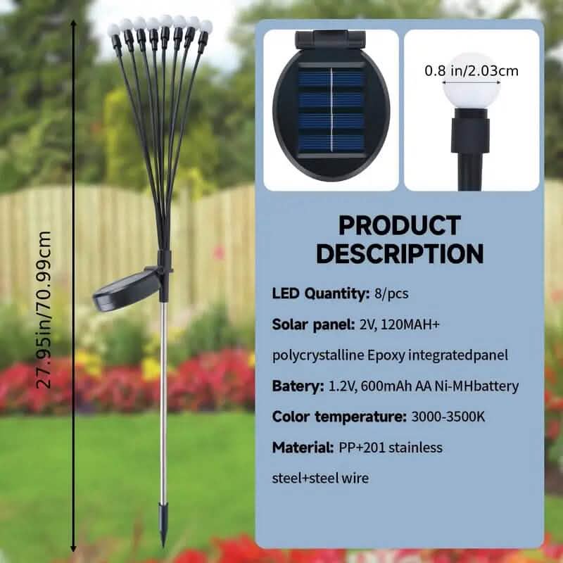 2-Pack: 12-LED Solar Garden Lights DailySale