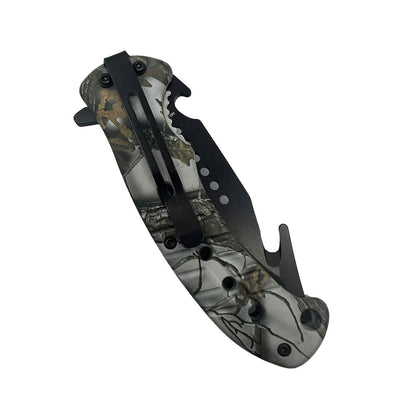 2-Pack: 8.75" Camo Spring Assisted Knife with ABS Handle DailySale