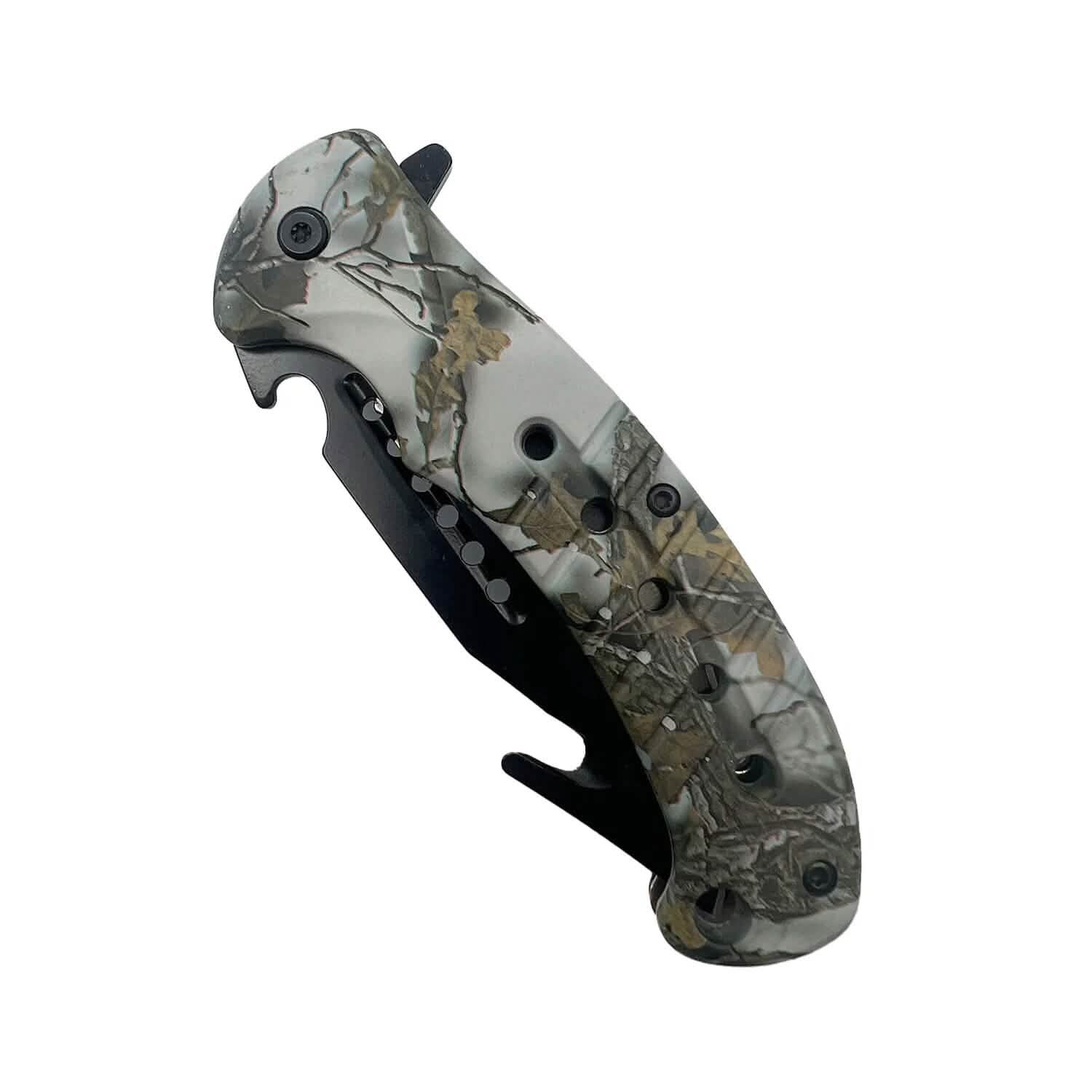 2-Pack: 8.75" Camo Spring Assisted Knife with ABS Handle DailySale