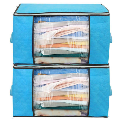 2-Pack: 90L Large Capacity Foldable Closet Organizer DailySale