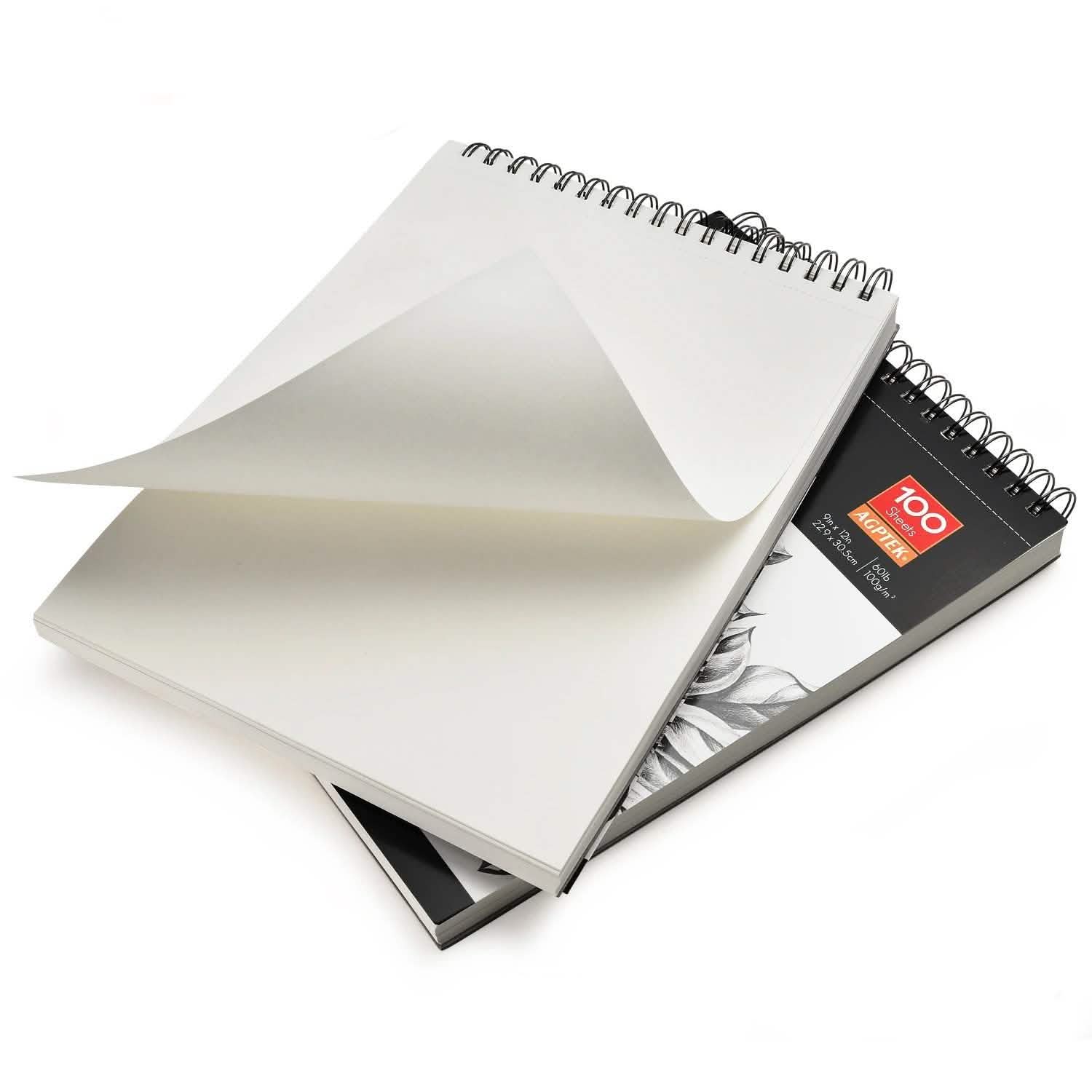 2-Pack: 9X12" 100 Sheets Spiral Sketch Pad DailySale