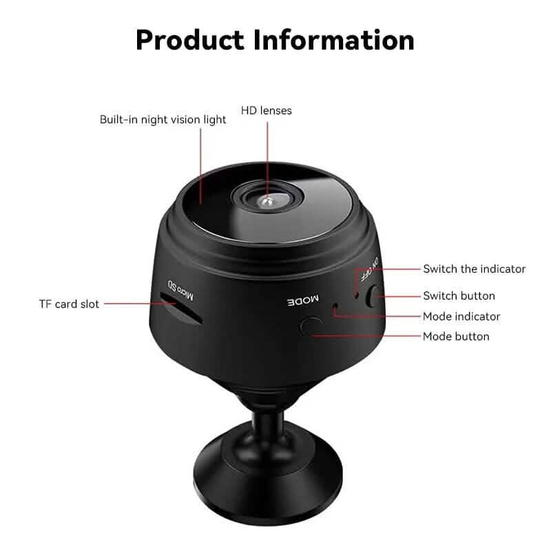 2-Pack: A9 Mini Camera HD 720P 2.4G Wifi IP Camera DailySale