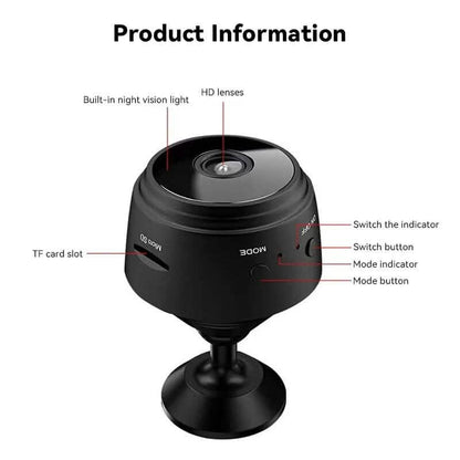 2-Pack: A9 Mini Camera HD 720P 2.4G Wifi IP Camera DailySale