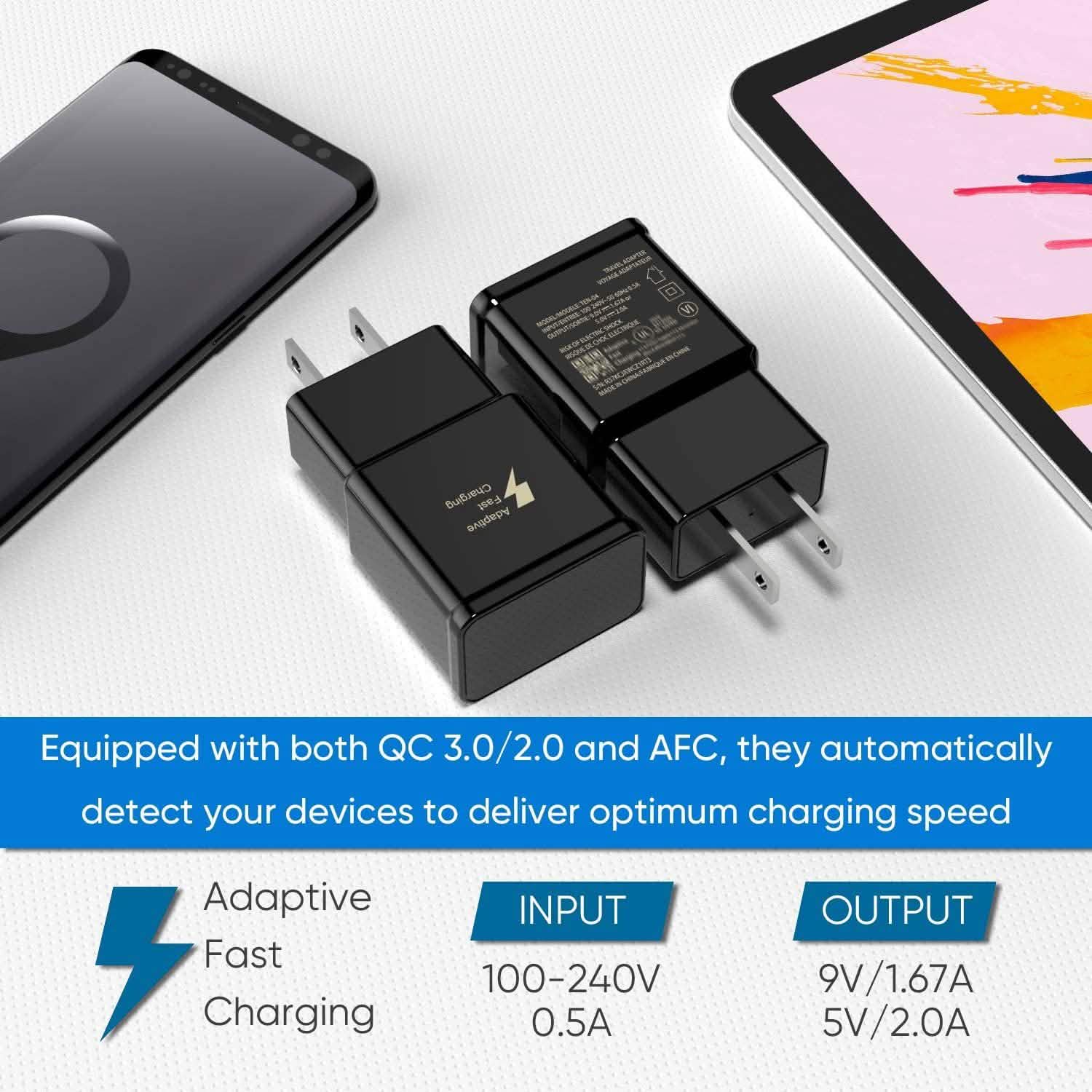 2-Pack: Adaptive Fast Charging Wall Charger DailySale
