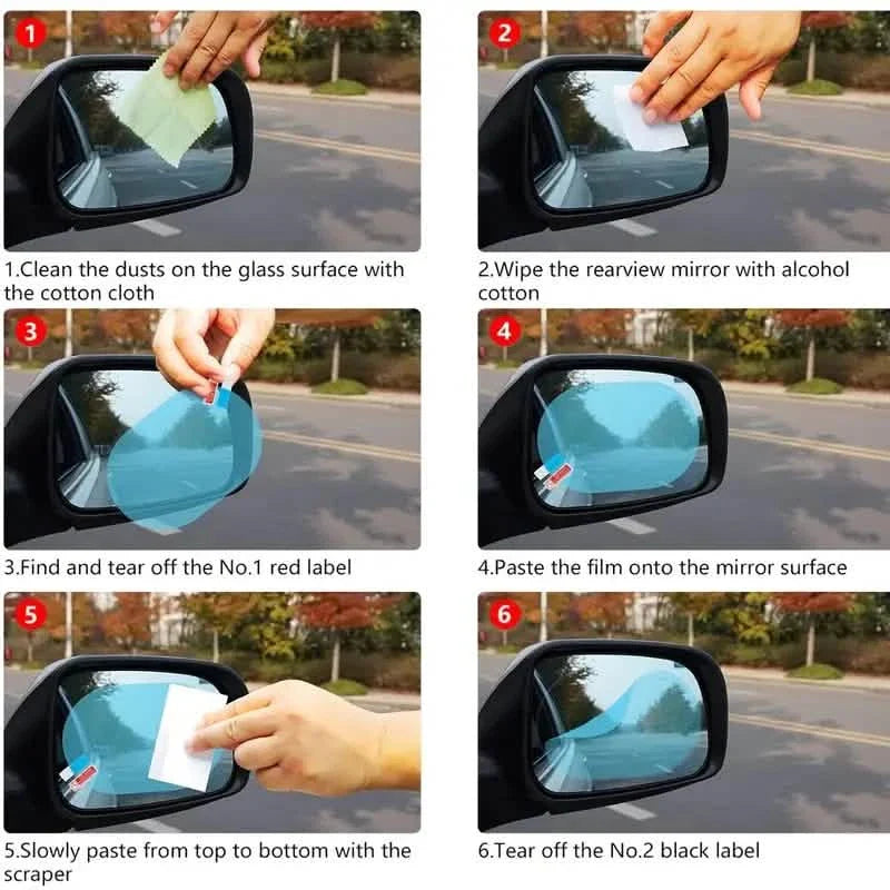 2-Pack: Anti-Rain Clear Film Stickers DailySale
