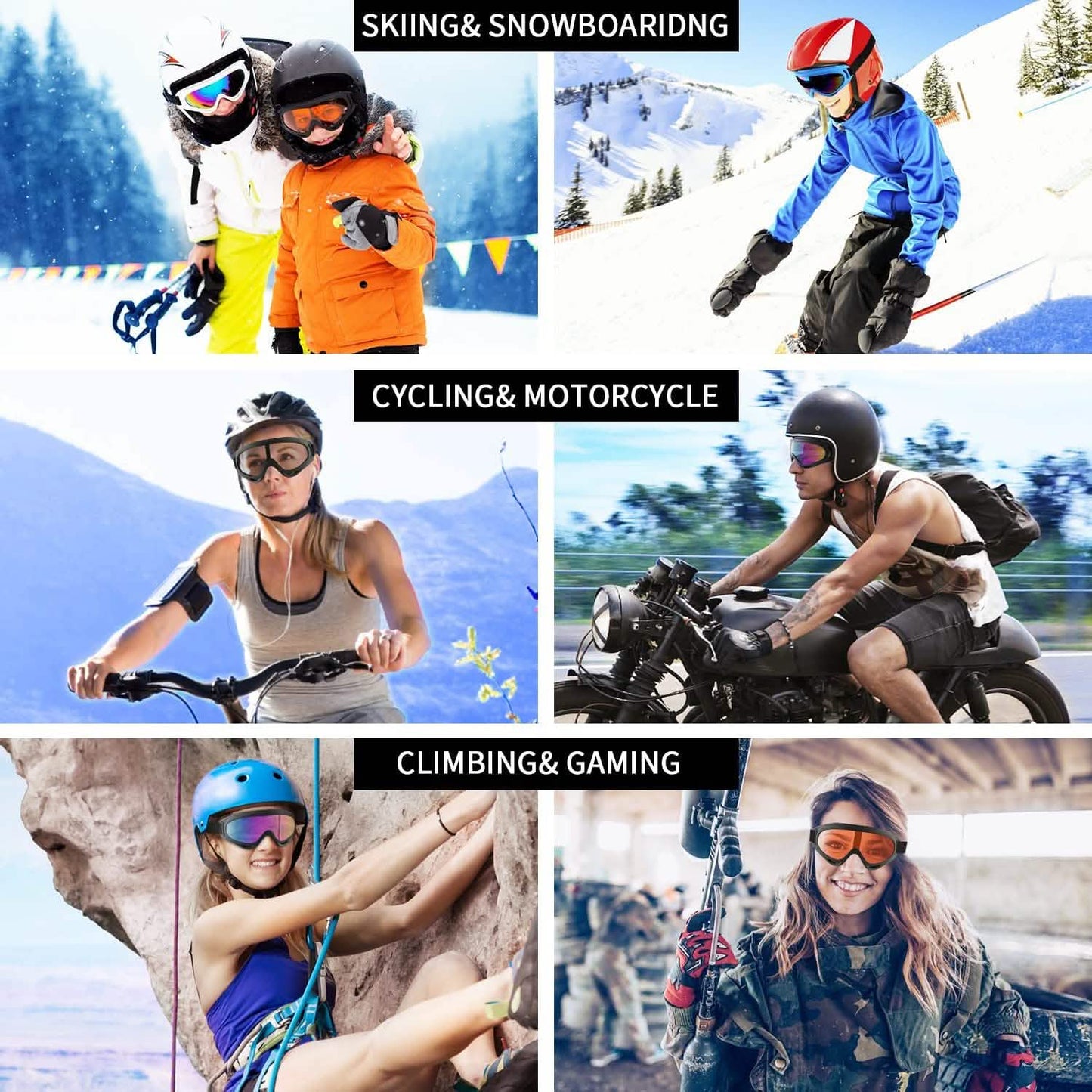 2-Pack: Anti-Scratch Dustproof Sports Goggles DailySale