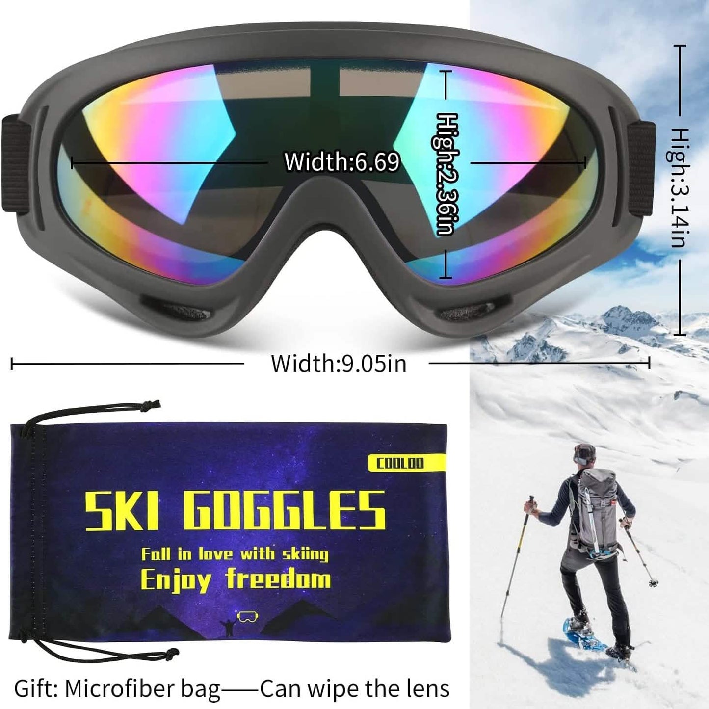 2-Pack: Anti-Scratch Dustproof Sports Goggles DailySale
