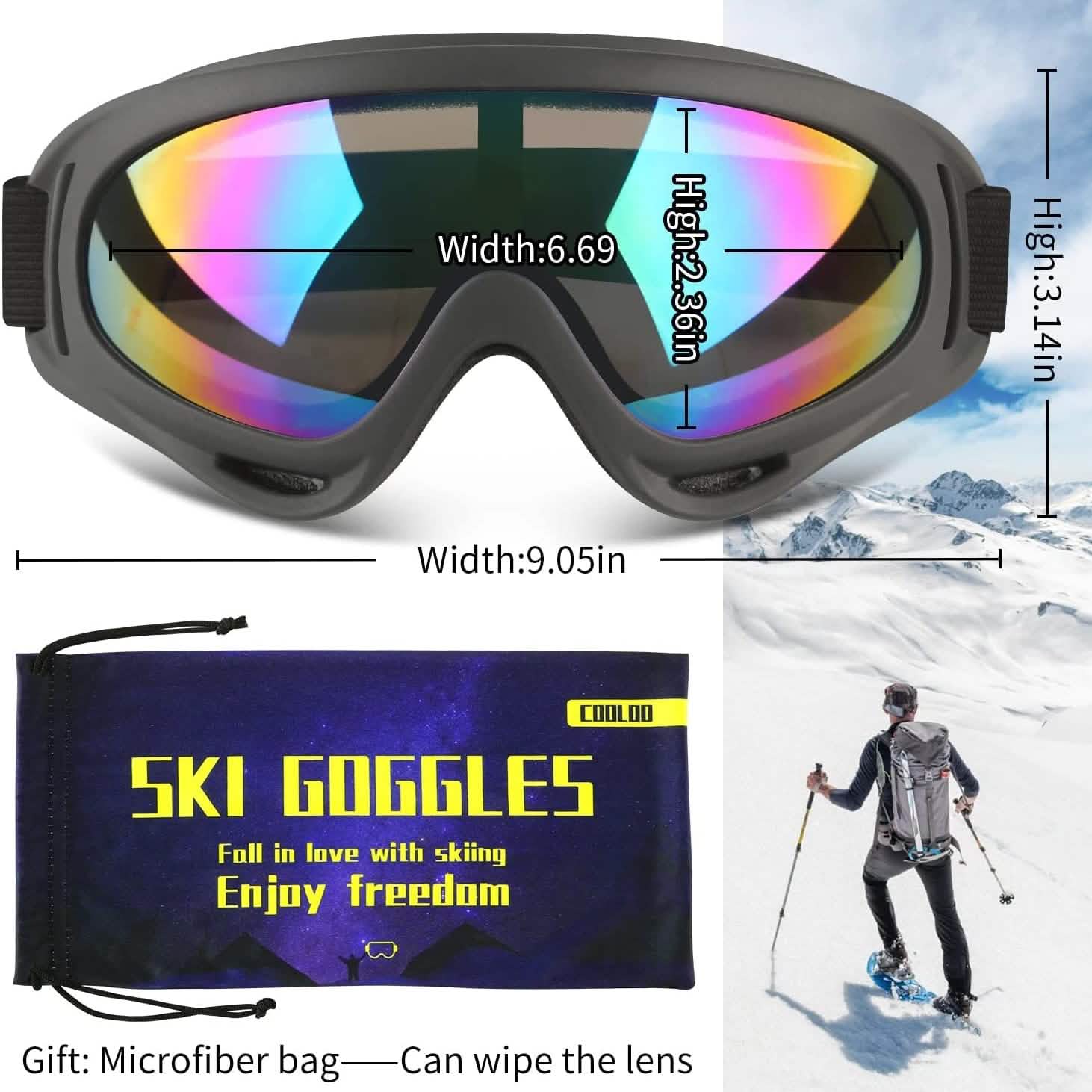 2-Pack: Anti-Scratch Dustproof Sports Goggles DailySale
