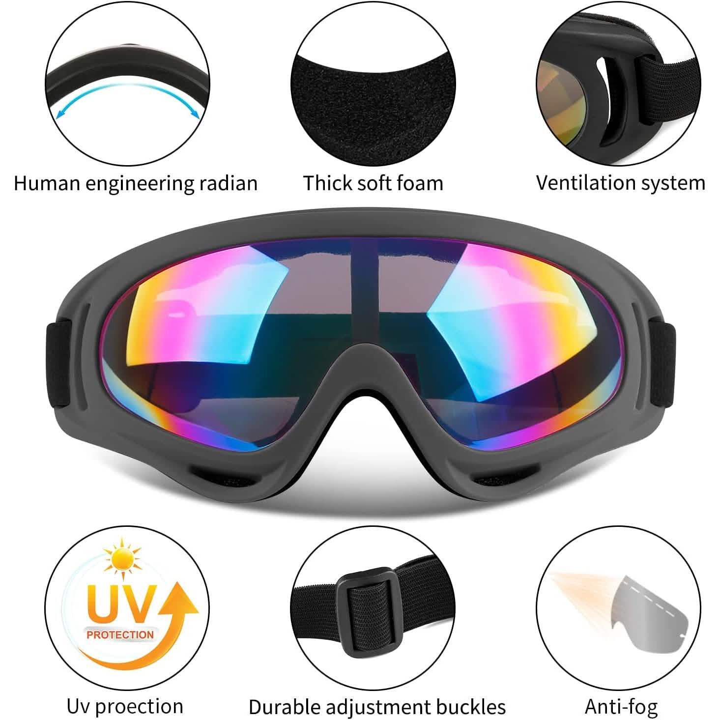 2-Pack: Anti-Scratch Dustproof Sports Goggles DailySale