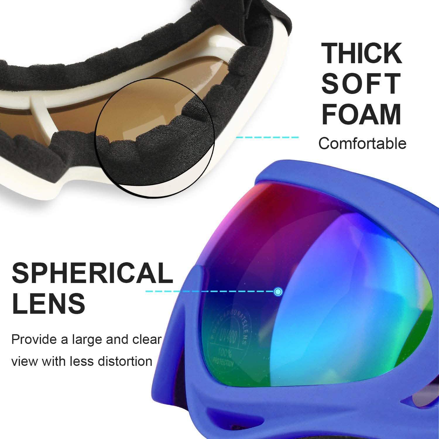 2-Pack: Anti-Scratch Dustproof Sports Goggles DailySale