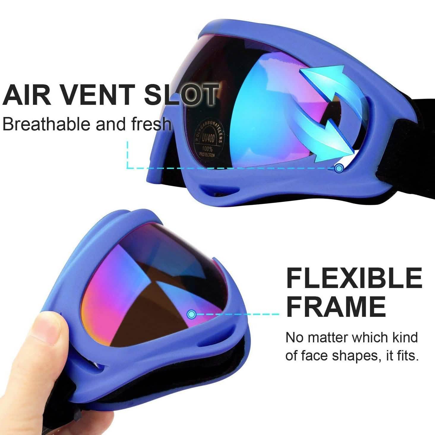 2-Pack: Anti-Scratch Dustproof Sports Goggles DailySale