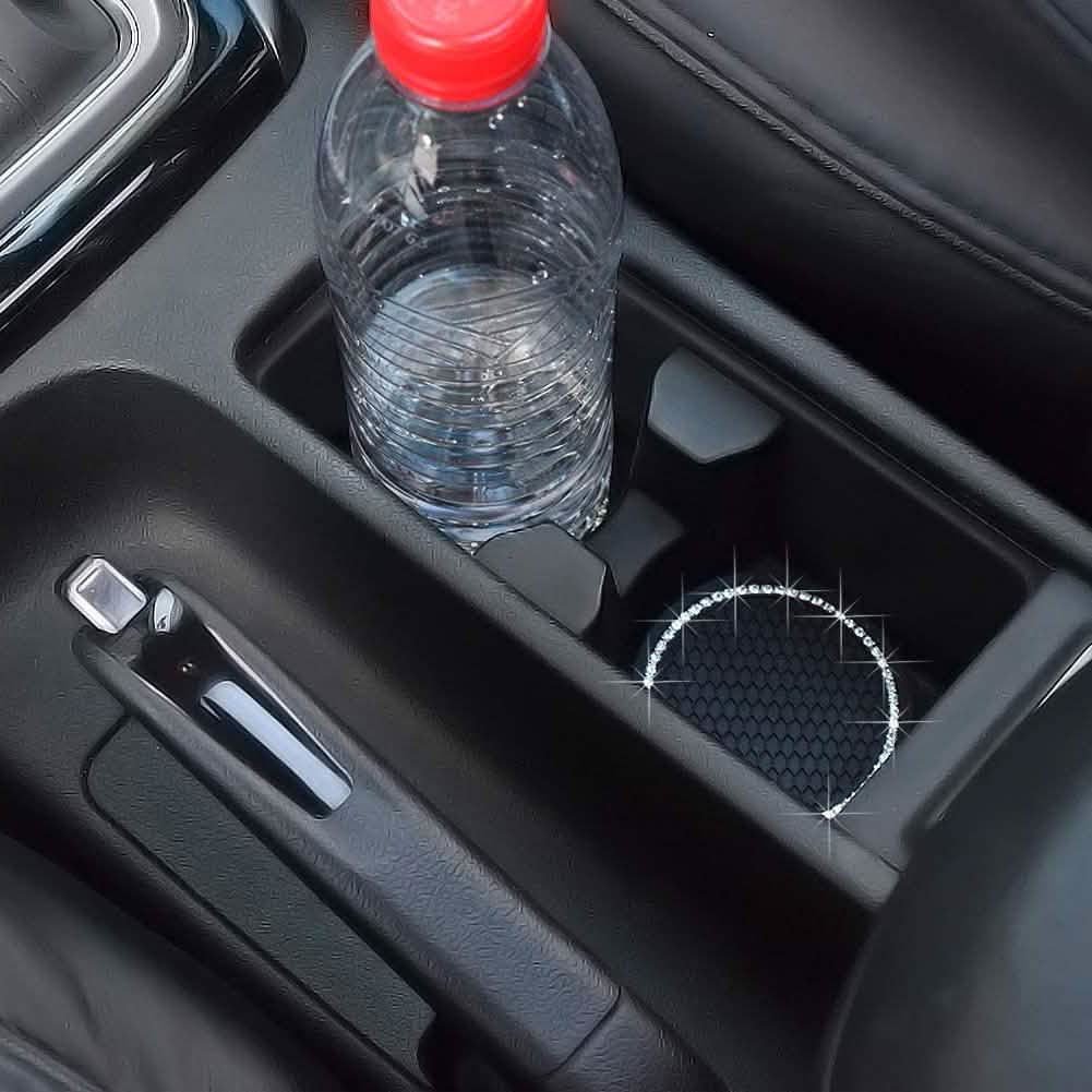 2-Pack: Anti-Slip Crystal Rhinestone Car Coaster DailySale