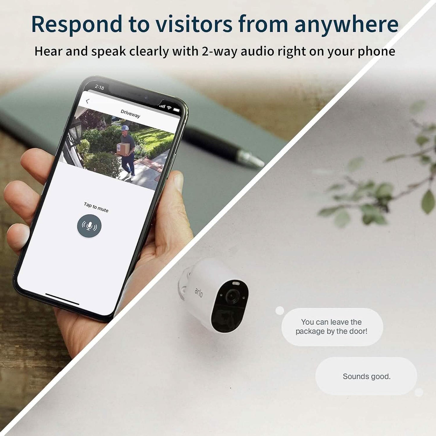 2-Pack: Arlo Essential Spotlight Camera  (Refurbished) DailySale