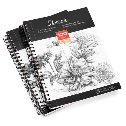 2-Pack: Art SketchBook 100 Pages for Writers Illustrators DailySale