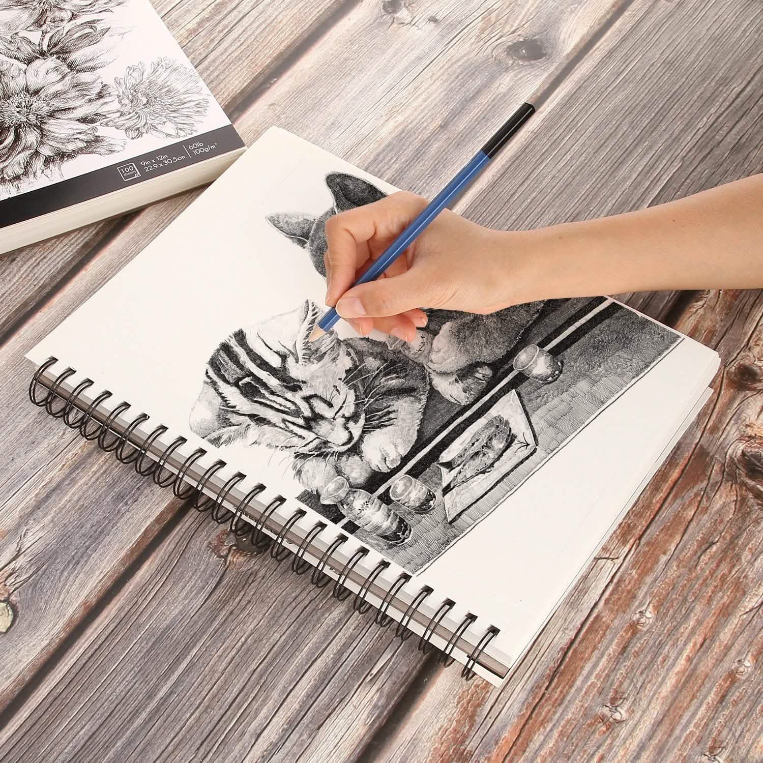 2-Pack: Art SketchBook 100 Pages for Writers Illustrators DailySale