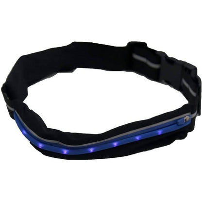 2-Pack: As Seen on TV Blue LED Light Up Running Go Belt DailySale