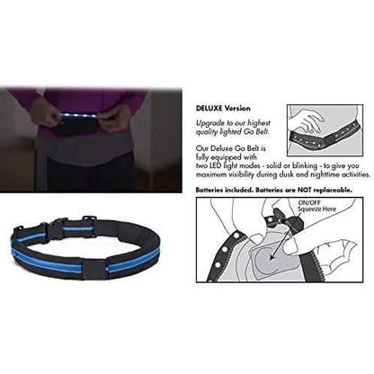 2-Pack: As Seen on TV Blue LED Light Up Running Go Belt DailySale