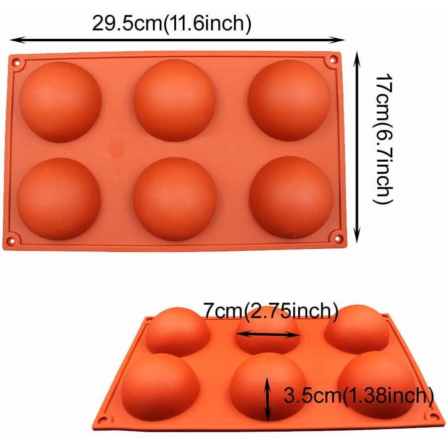 2-Pack: Baker Depot 6-Hole Silicone Mold DailySale