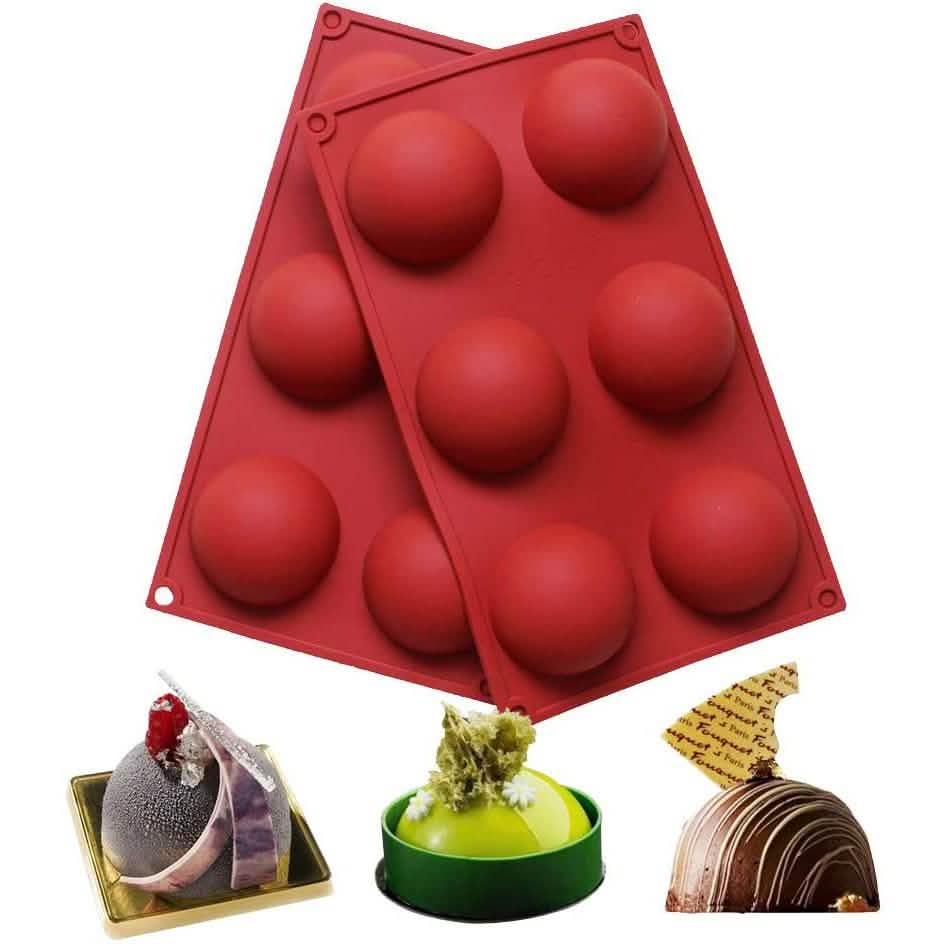 2-Pack: Baker Depot 6-Hole Silicone Mold DailySale