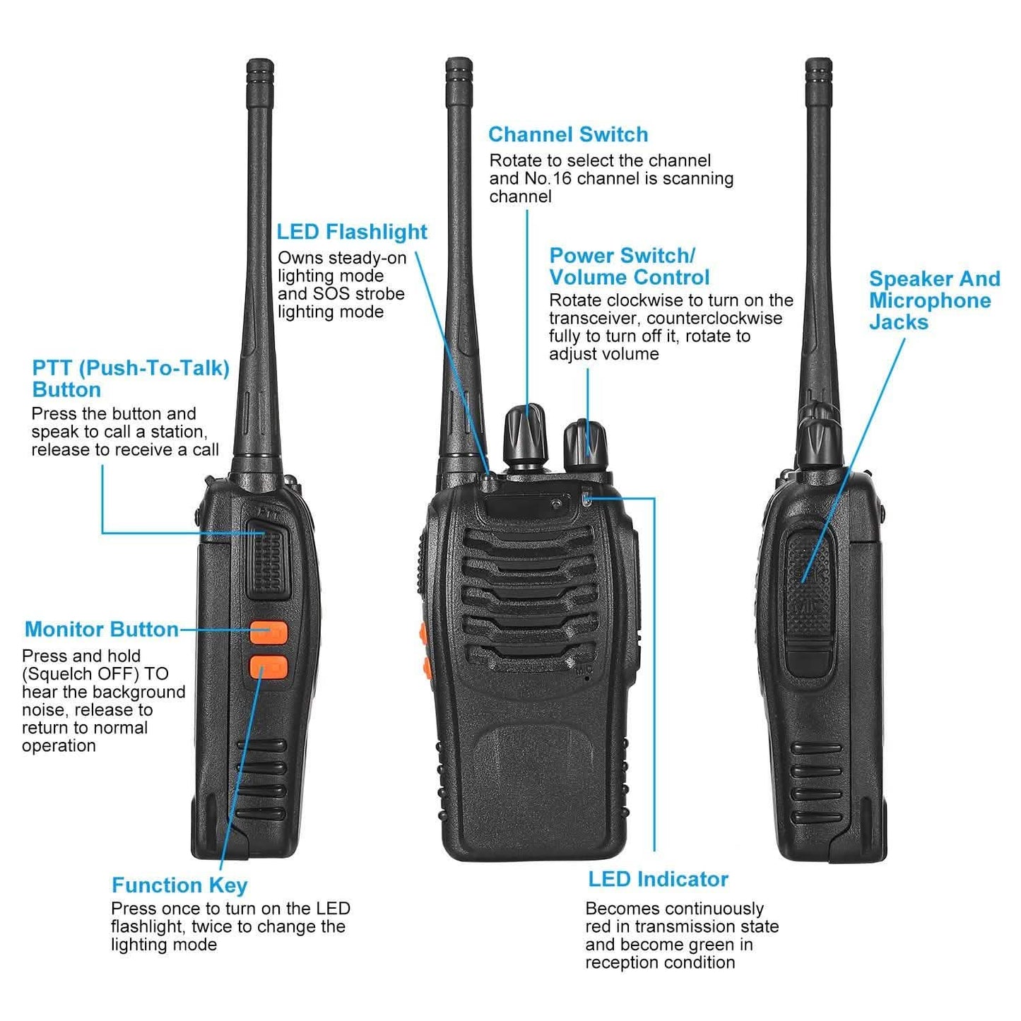 2-Pack: Baofeng BF-888S Walkie Talkies Two Way Radio DailySale