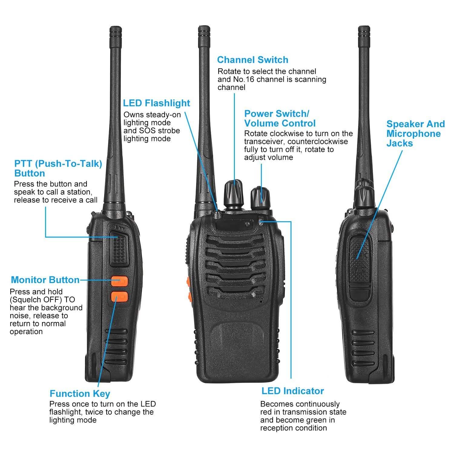 2-Pack: Baofeng BF-888S Walkie Talkies Two Way Radio DailySale