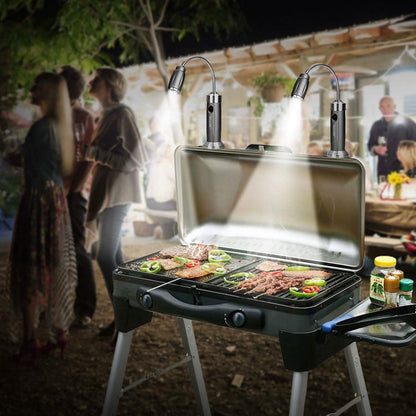 2-Pack: BBQ Grill LED Flashlight Goose Neck Outdoor Lamp DailySale