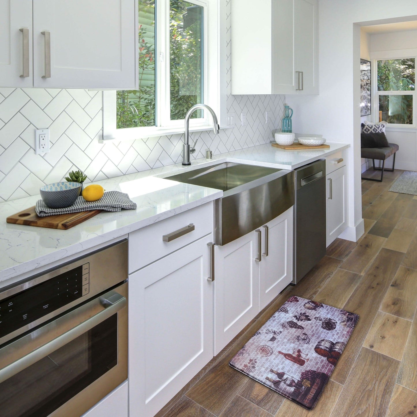2-Pack: Bibb Home Anti Fatigue Foam Kitchen Mats DailySale