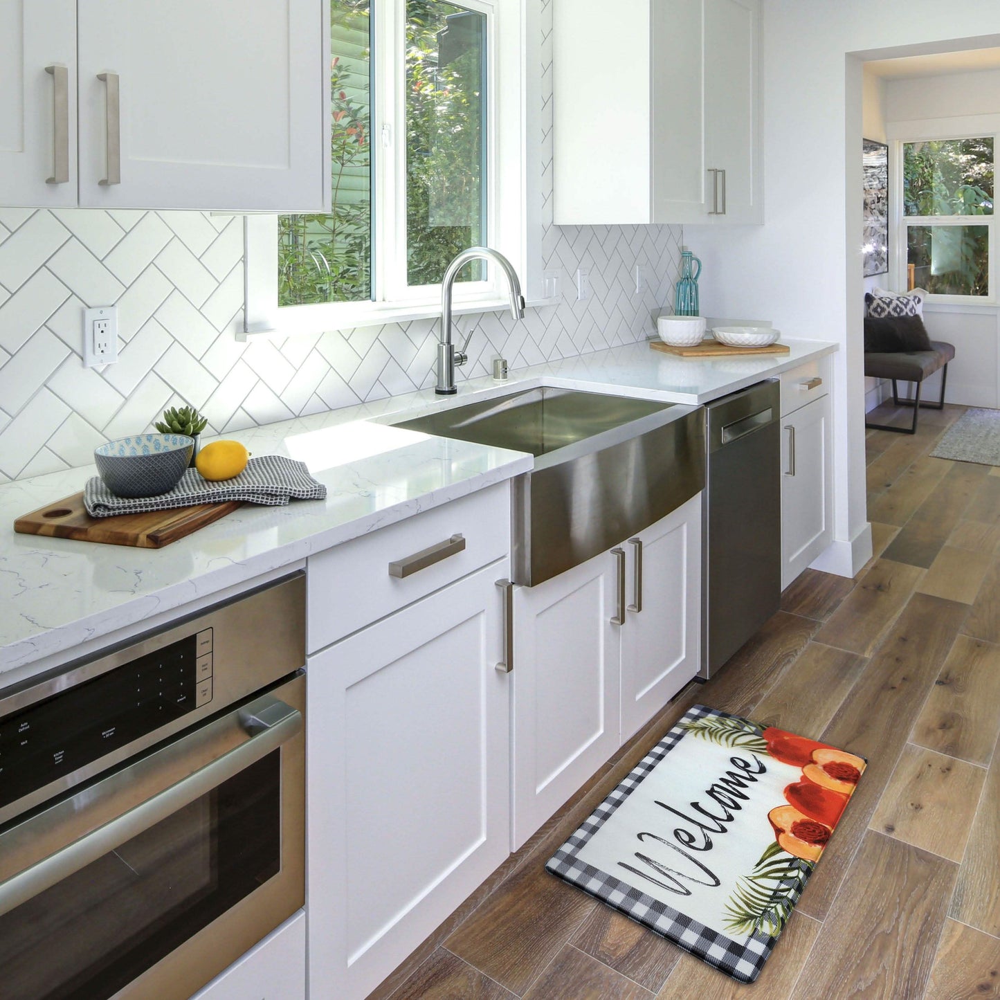 2-Pack: Bibb Home Anti Fatigue Foam Kitchen Mats DailySale