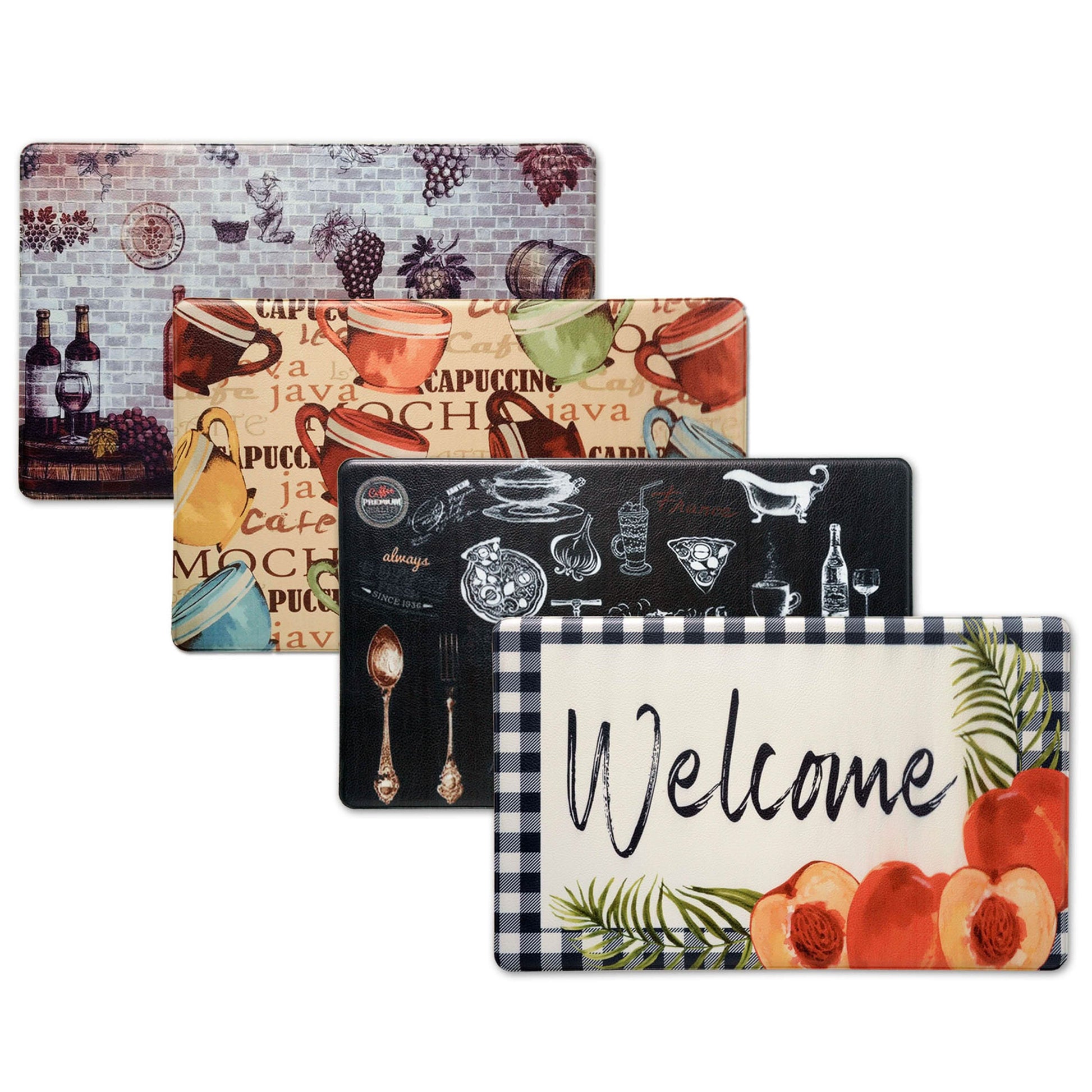 2-Pack: Bibb Home Anti Fatigue Foam Kitchen Mats DailySale