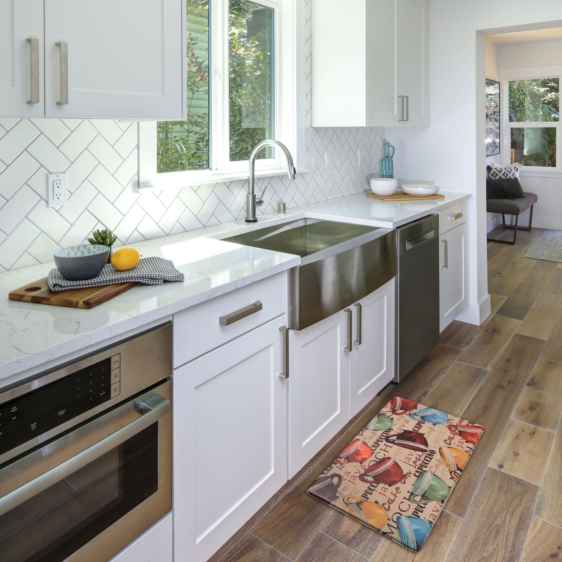 2-Pack: Bibb Home Anti Fatigue Foam Kitchen Mats DailySale