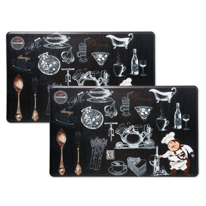 2-Pack: Bibb Home Anti Fatigue Foam Kitchen Mats DailySale