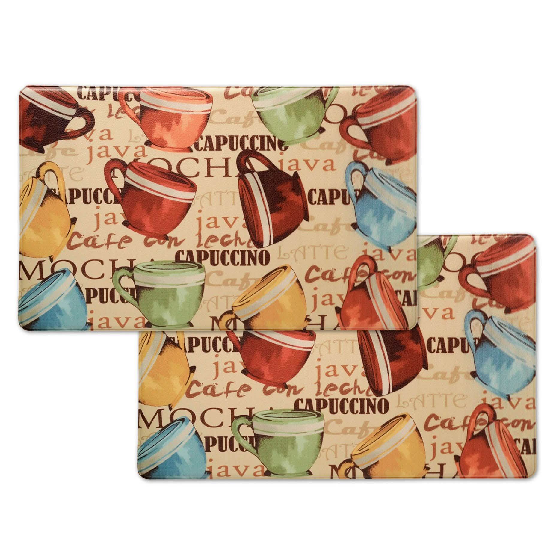 2-Pack: Bibb Home Anti Fatigue Foam Kitchen Mats DailySale