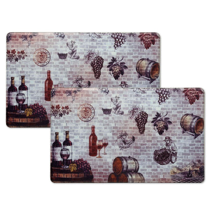 2-Pack: Bibb Home Anti Fatigue Foam Kitchen Mats DailySale