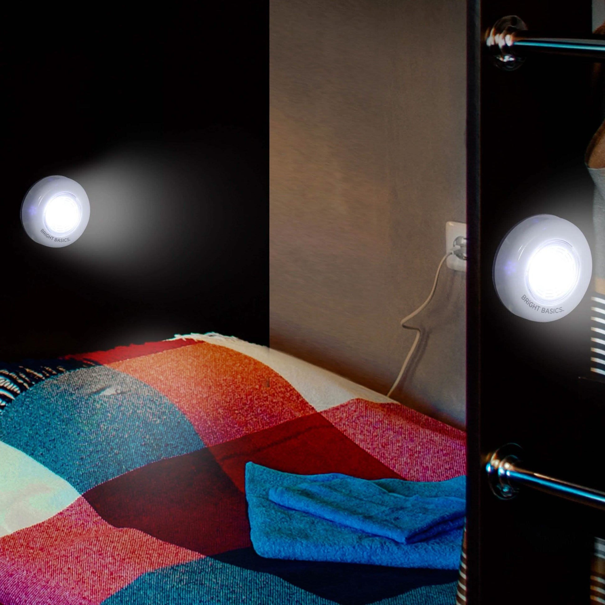 2-Pack: Bright Basics Ultra Thin Wireless LED Puck Lights DailySale