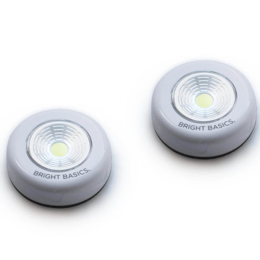 2-Pack: Bright Basics Ultra Thin Wireless LED Puck Lights DailySale
