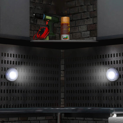 2-Pack: Bright Basics Ultra Thin Wireless LED Puck Lights DailySale