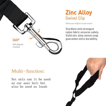 2-Pack: Bwogue Dog and Cat Safety Seat Belt DailySale