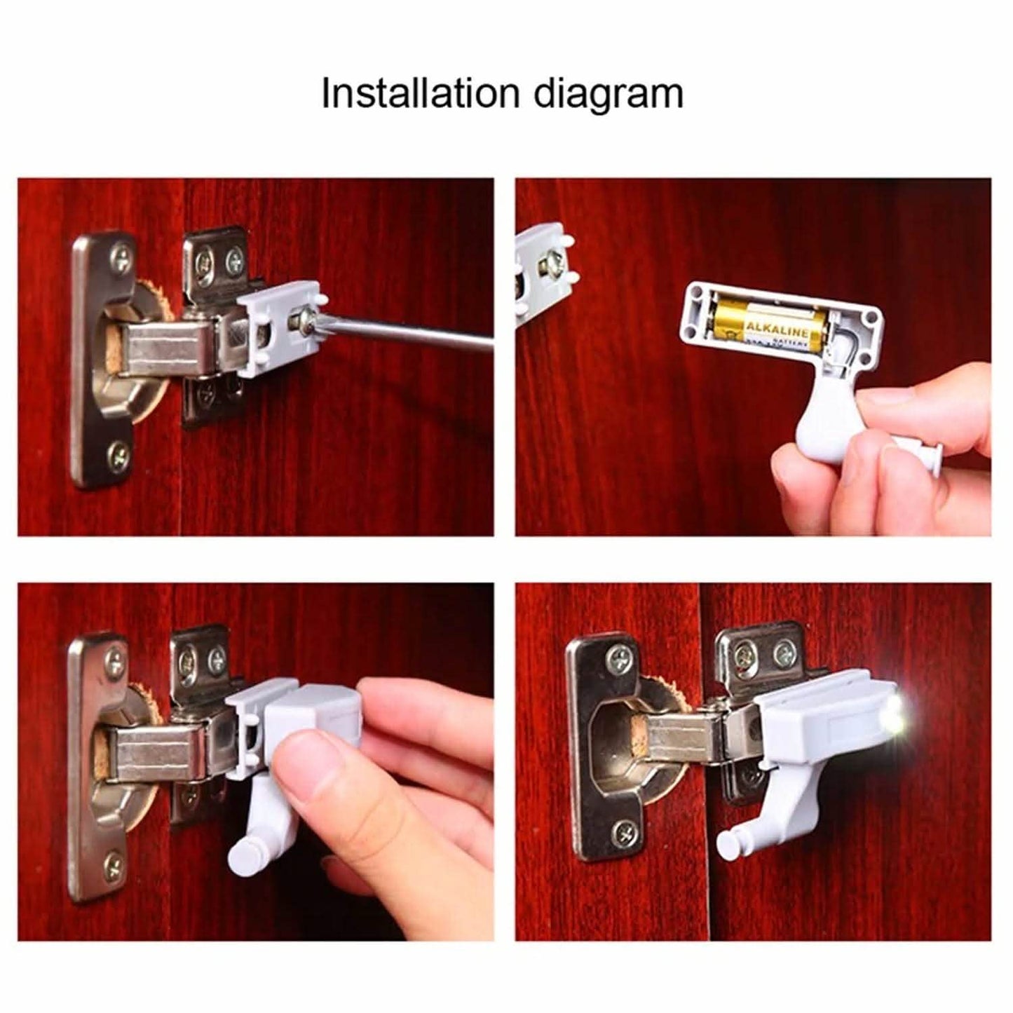 2-Pack: Cabinet Hinge Light Induction DailySale