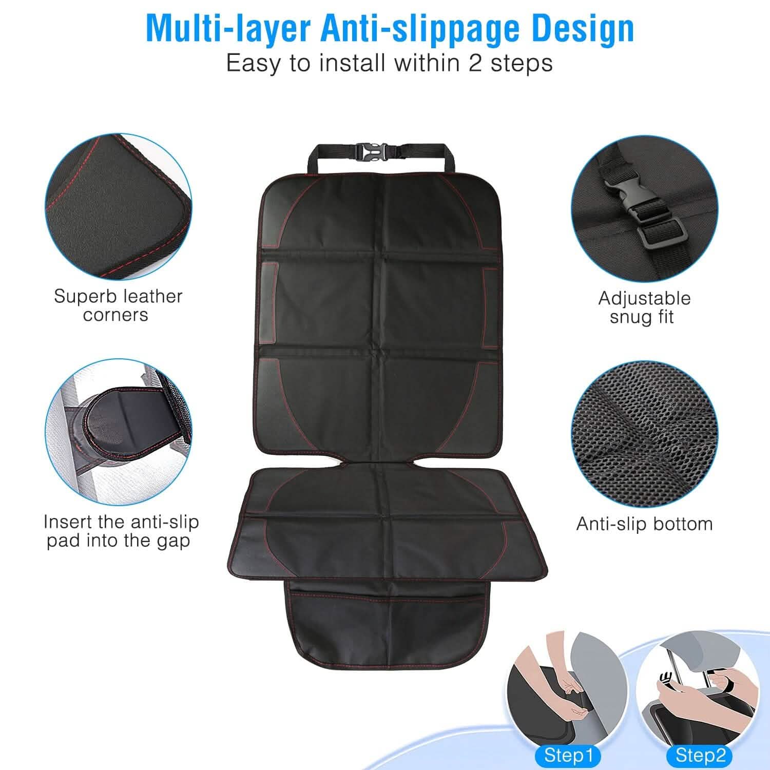 2-Pack: Car Seat Protector Cushion Mat Pad DailySale