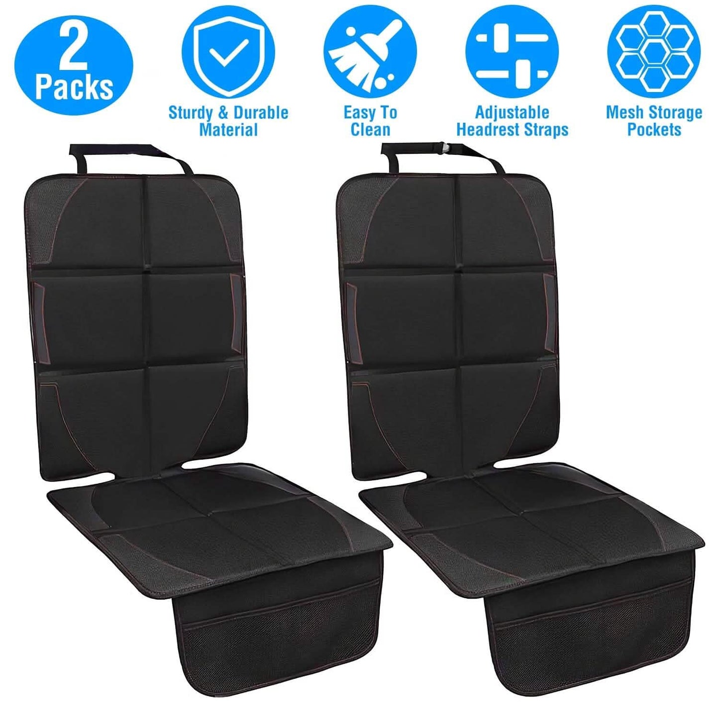 2-Pack: Car Seat Protector Cushion Mat Pad DailySale