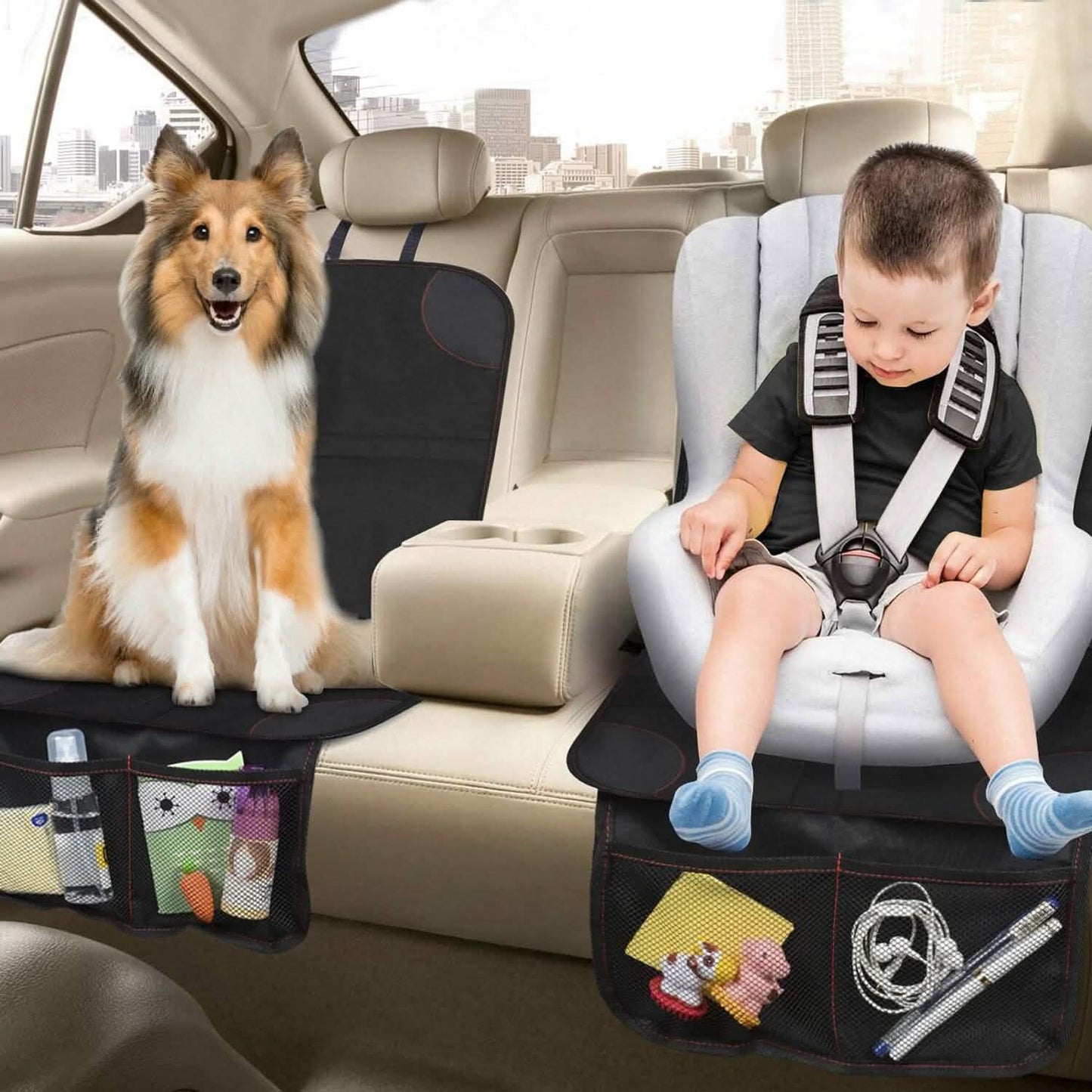 2-Pack: Car Seat Protector Cushion Mat Pad with Thick Padding DailySale