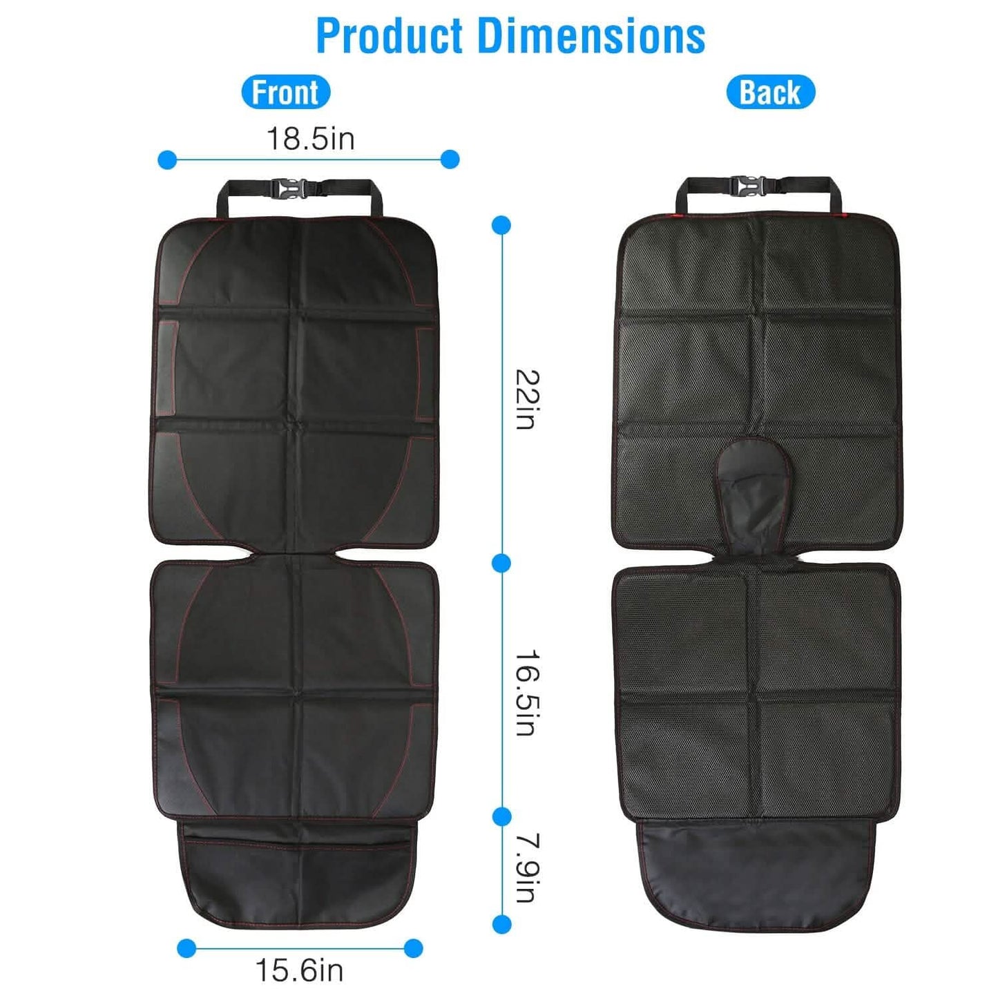 2-Pack: Car Seat Protector Cushion Mat Pad with Thick Padding DailySale