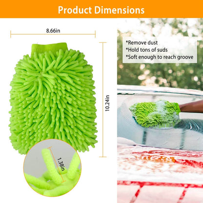 2-Pack: Car Wash Mitt Car Washing Gloves DailySale