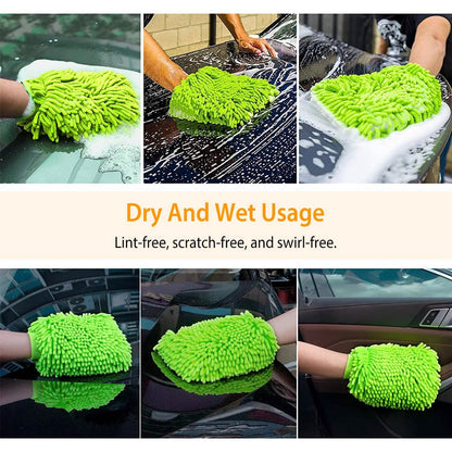 2-Pack: Car Wash Mitt Car Washing Gloves DailySale