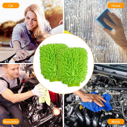 2-Pack: Car Wash Mitt Car Washing Gloves DailySale