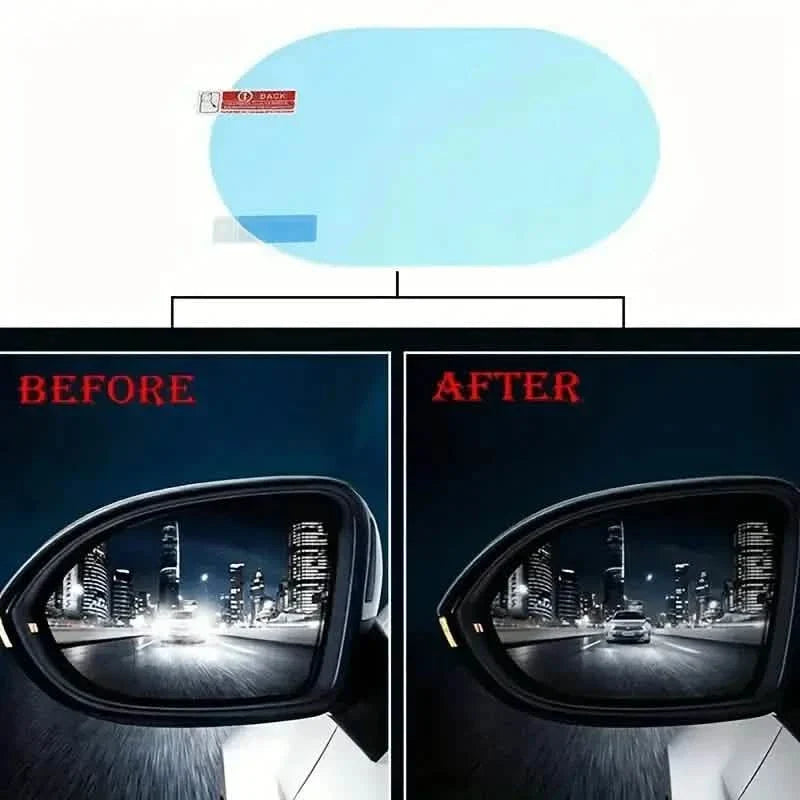 2-Pack: Car Waterproof Transparent Film Rearview Mirror Protection DailySale