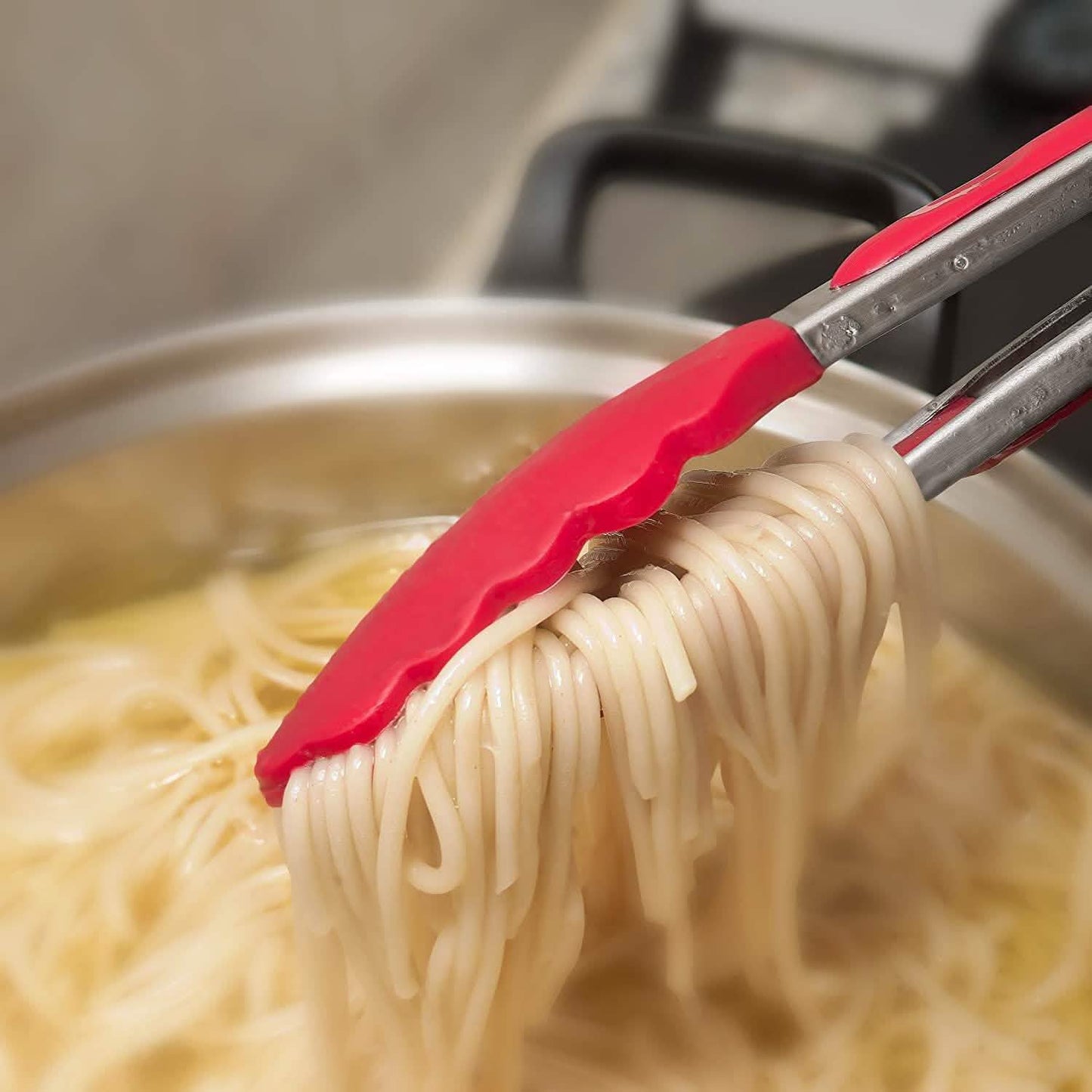 2-Pack: Chef's Star Premium Silicone Kitchen Tongs DailySale