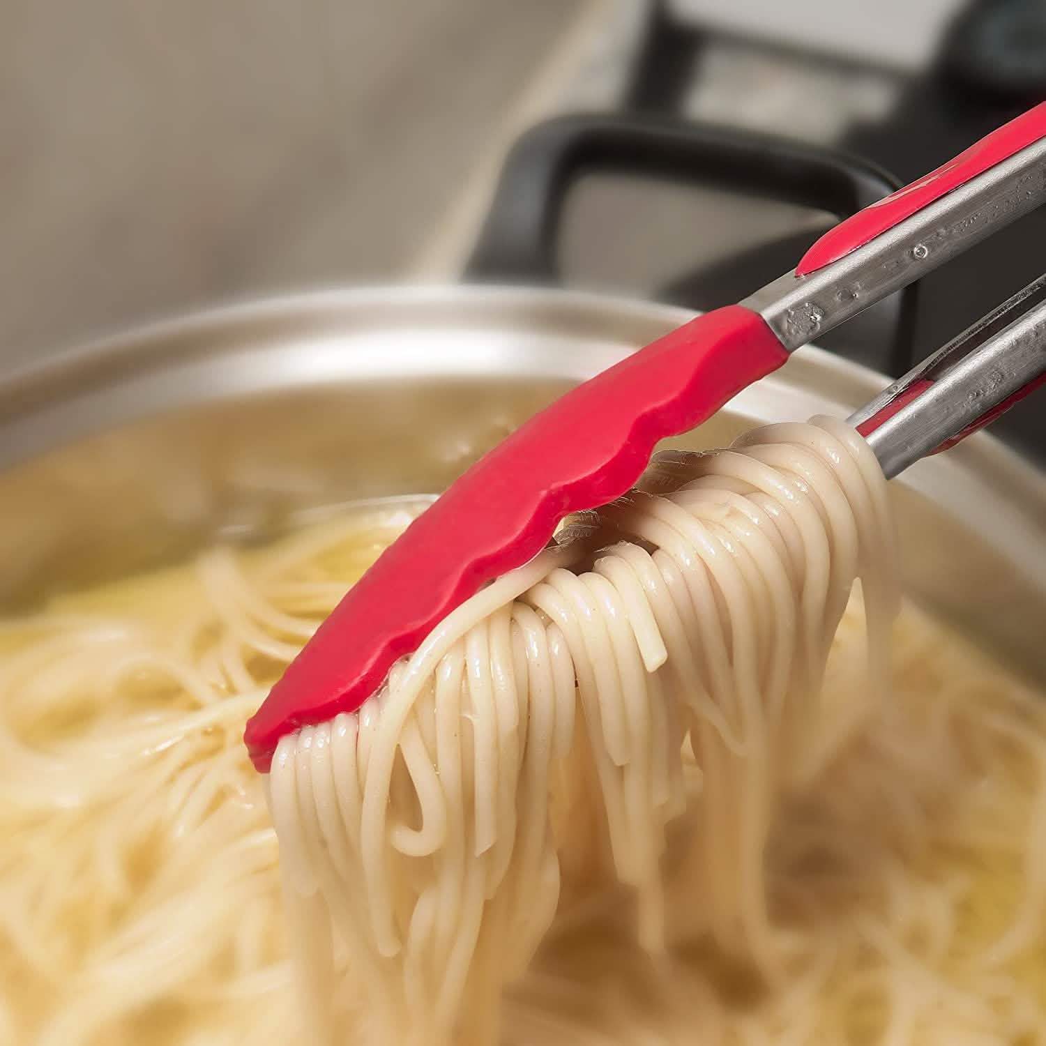 2-Pack: Chef's Star Premium Silicone Kitchen Tongs DailySale